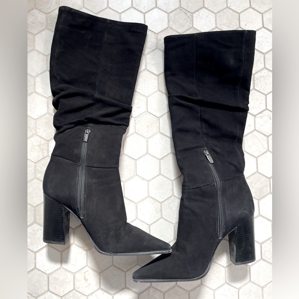 Vince Camuto Derika Suede Leather Tall Heeled Boots